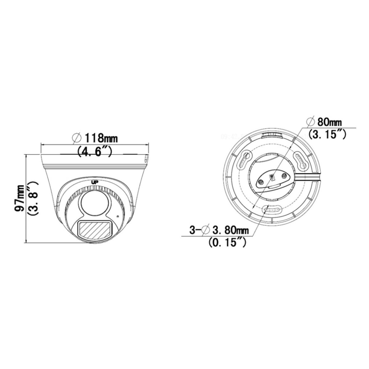 IPC-T124-APF28K-2 UNIARCH IP κάμερα IPC-T124-APF28K, 2.8mm, 4MP, IP67, PoE, SD, IR 30m - Image 3