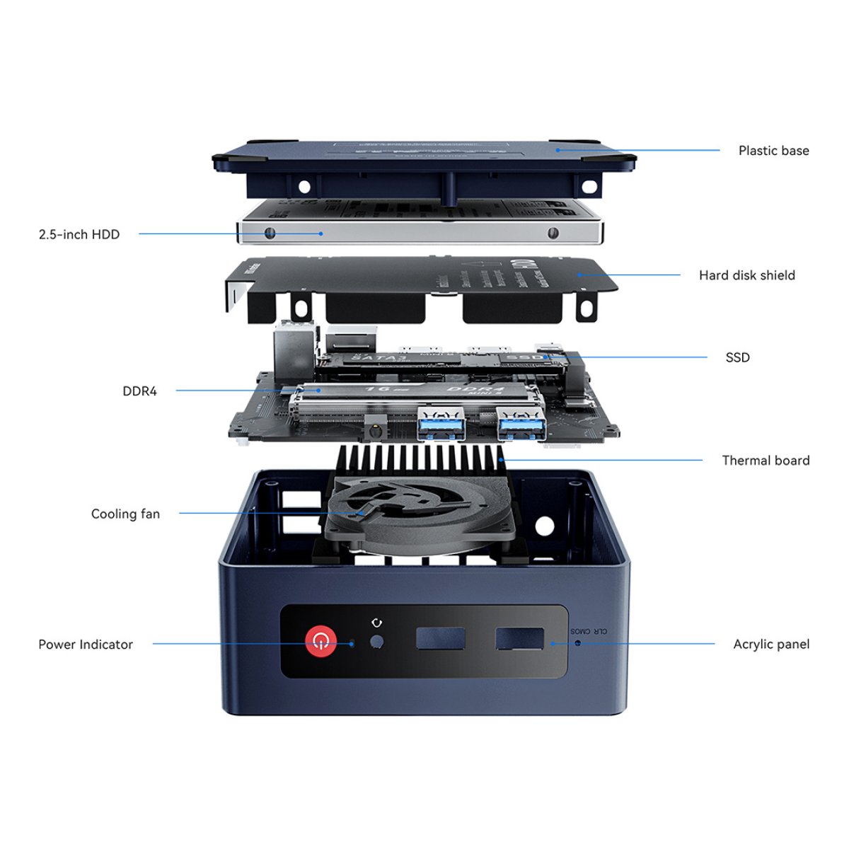 BEELINK mini PC Mini S, Intel CPU N5095, 8GB, 256GB SSD, Windows 11 Pro - Image 4