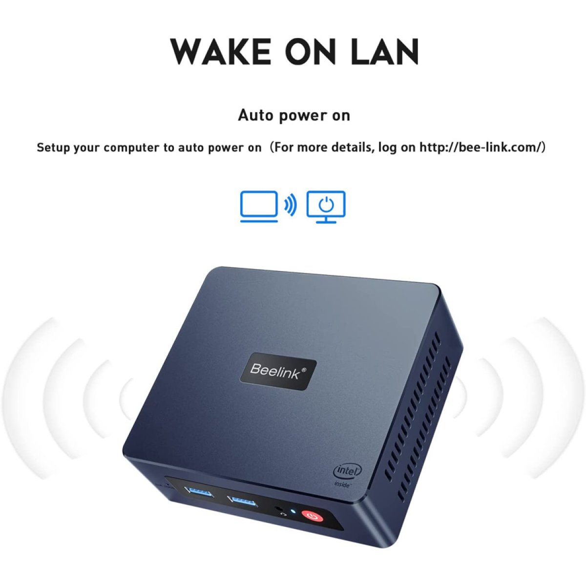 BEELINK mini PC Mini S, Intel CPU N5095, 8GB, 256GB SSD, Windows 11 Pro - Image 7