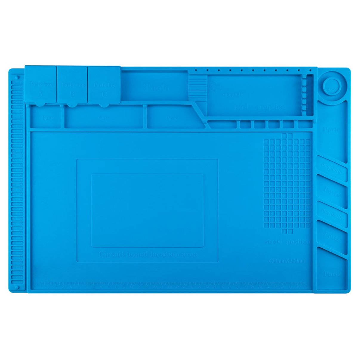 Βάση εργασίας NZ24A, αντιστατική, ελαστική, 30x45cm, μπλε - Image 1