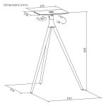 BRATECK βάση projector δαπέδου PRB-24, έως 10kg - Image 6
