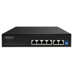 HIMAX PoE switch PS1402E-L, 4x Ethernet PoE & 2x Ethernet θύρες, έως 100Mbps