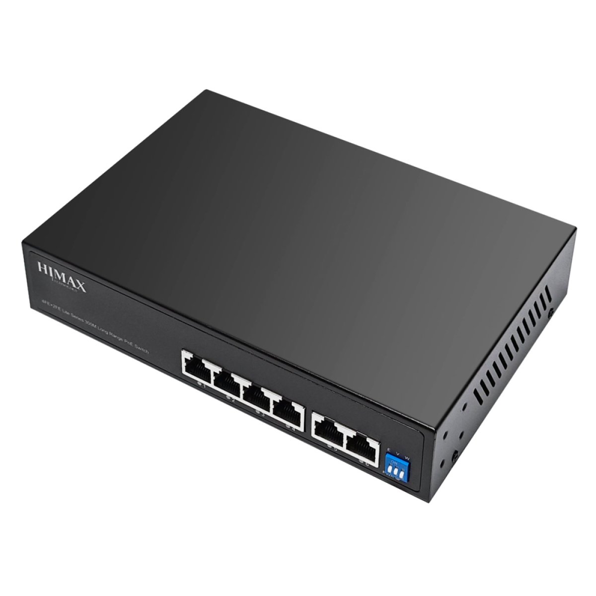 HIMAX PoE switch PS1402E-L, 4x Ethernet PoE & 2x Ethernet θύρες, έως 100Mbps - Image 4