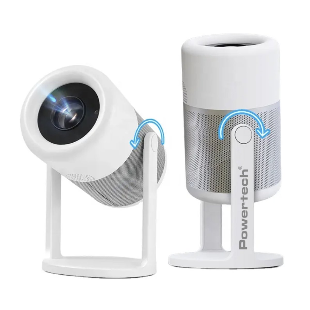 POWERTECH smart βιντεοπροβολέας PT-1305, 1080p, WiFi, Android, 170 ANSI lumens, λευκός - Image 6