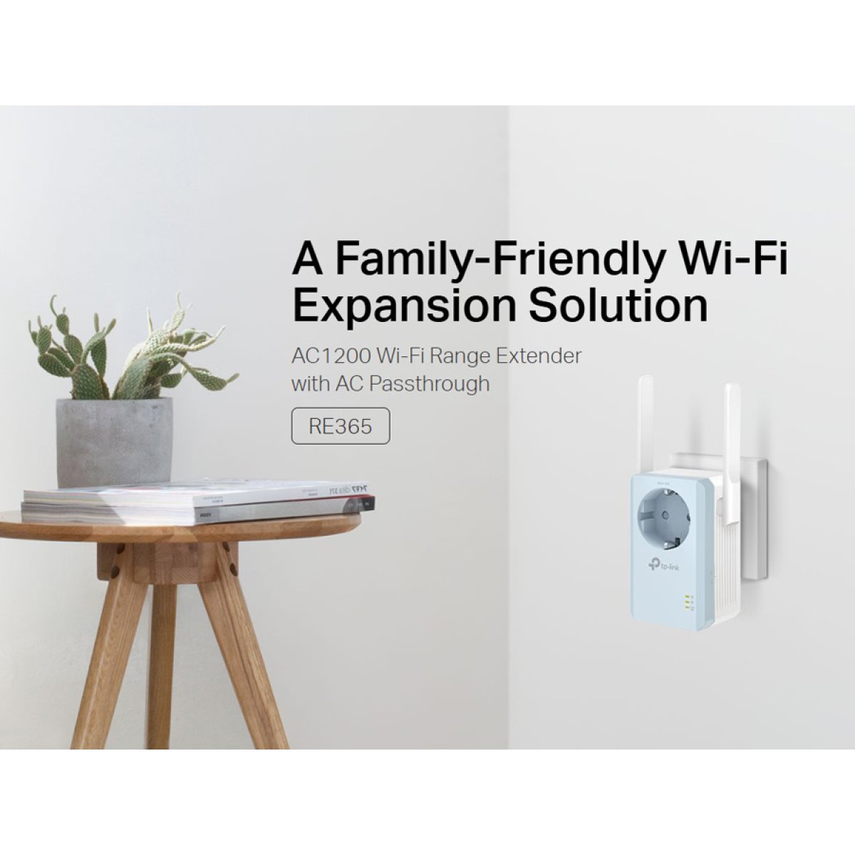 RE365-3-2 TP-LINK WiFi range extender RE365 με Passthrough, AC1200 1200Mbps, Ver. 3.0 - Image 2