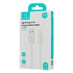 USAMS καλώδιο Lightning σε USB US-SJ689, 2.4A, 480Mbps, 1m, λευκό - Image 4