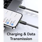 USAMS καλώδιο Lightning σε USB-C US-SJ735, 30W, 480Mbps, 1m, λευκό - Image 3