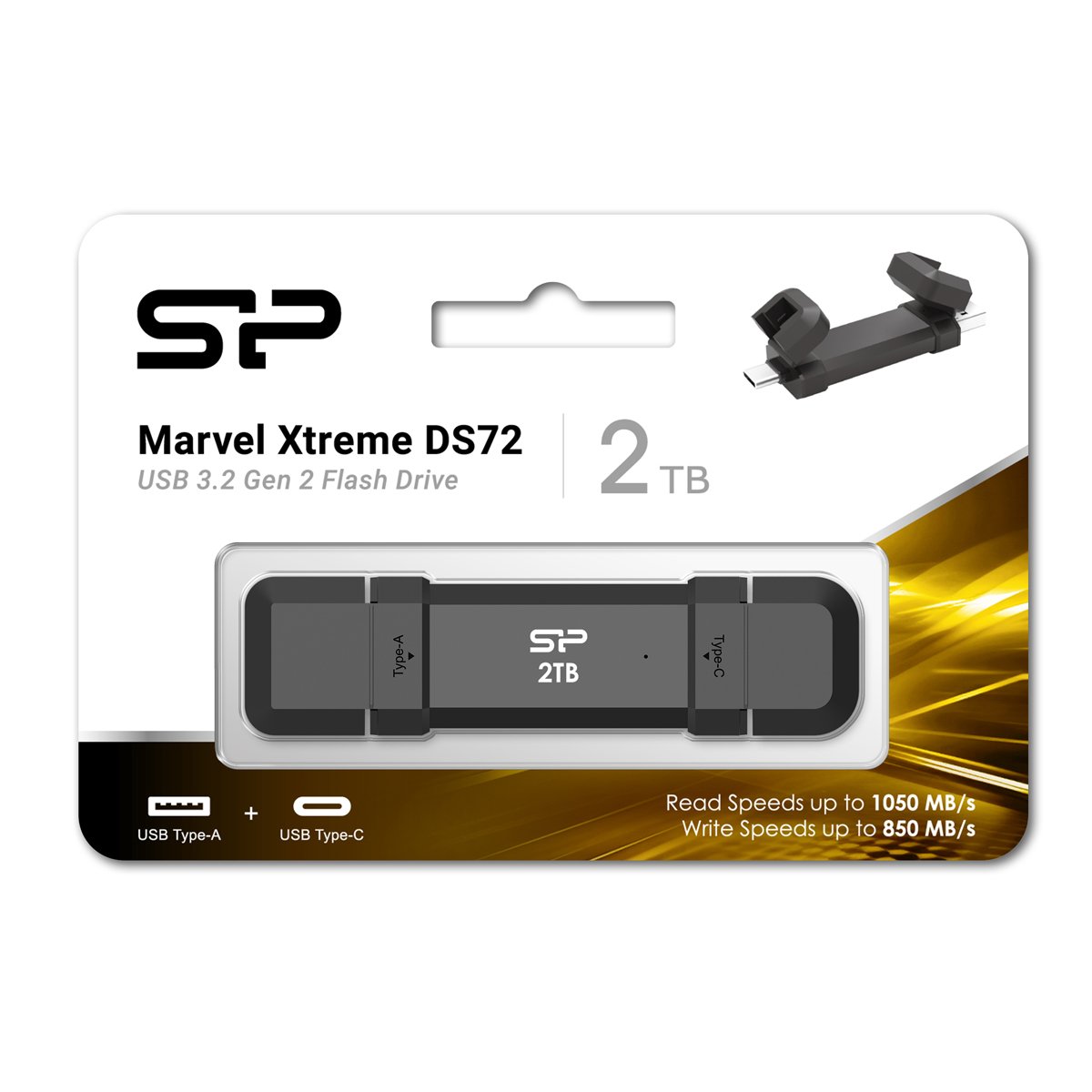 SILICON POWER εξωτερικός SSD Marvel Xtreme DS72, USB-C/USB 3.2, 2TB, μαύρο - Image 5