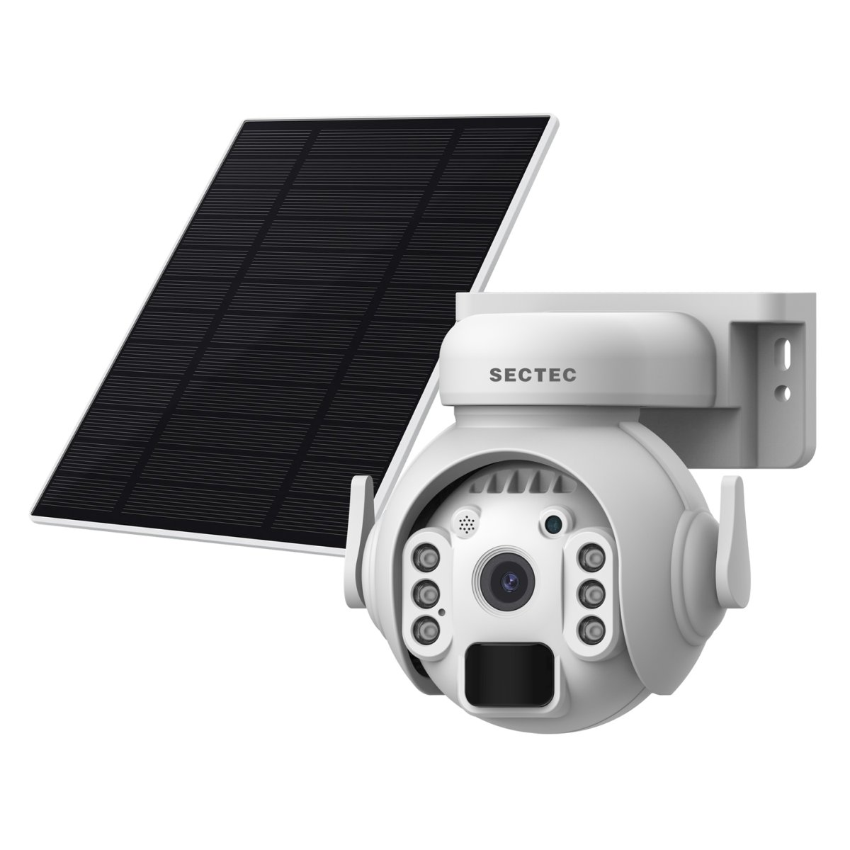 SECTEC smart ηλιακή κάμερα ST-515C-3M-4G-EU-5W, 3MP, 4G, SD, PTZ, IP65 - Image 1