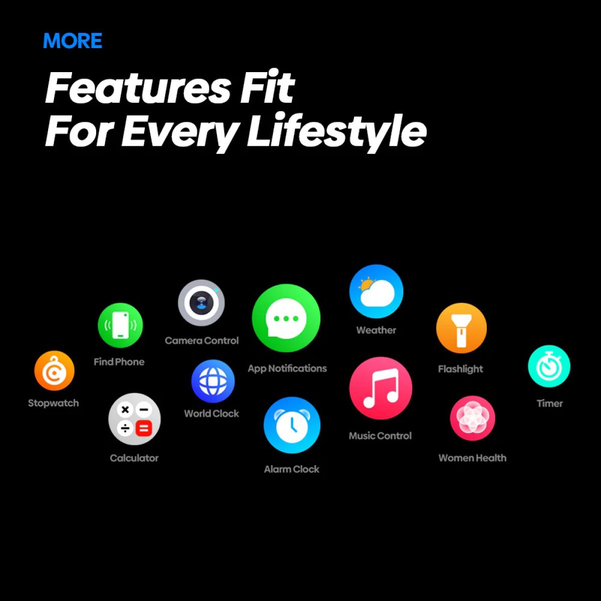 ZEBLAZE smartwatch Stratos 2 Ultra, heart rate, 1.43" AMOLED, GPS, MIL-STD-810H, μαύρο - Image 5