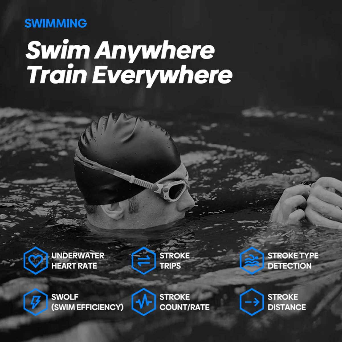 ZEBLAZE smartwatch Stratos 2 Ultra, heart rate, 1.43" AMOLED, GPS, MIL-STD-810H, μαύρο - Image 8