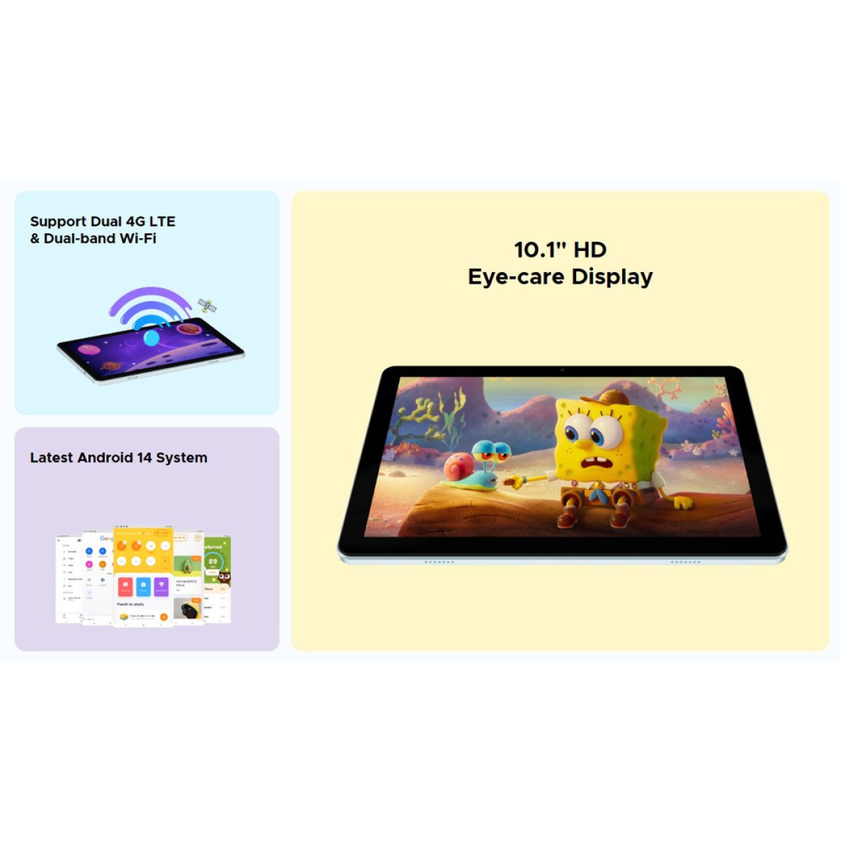 T10W-BK-1 DOOGEE tablet T10W, 10.1", 4/128GB, 4G, Android 14, 8000mAh, μαύρο - Image 2
