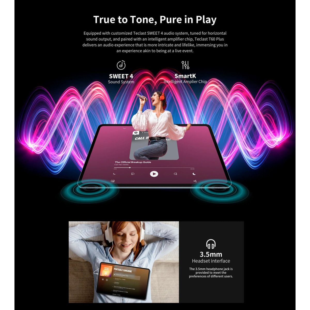 T60PLUS-BL-16 TECLAST tablet T60 Plus, 12", 6/128GB, 4G, Android 14, 8000mAh, μπλε - Image 9