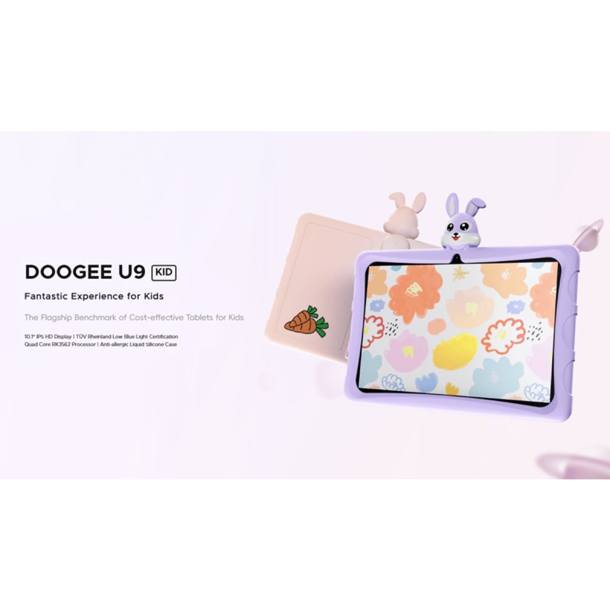 U9KID-PR-1 DOOGEE tablet U9 KID, 10.1", 3/64GB, Android 13, 5060mAh, μωβ - Image 2