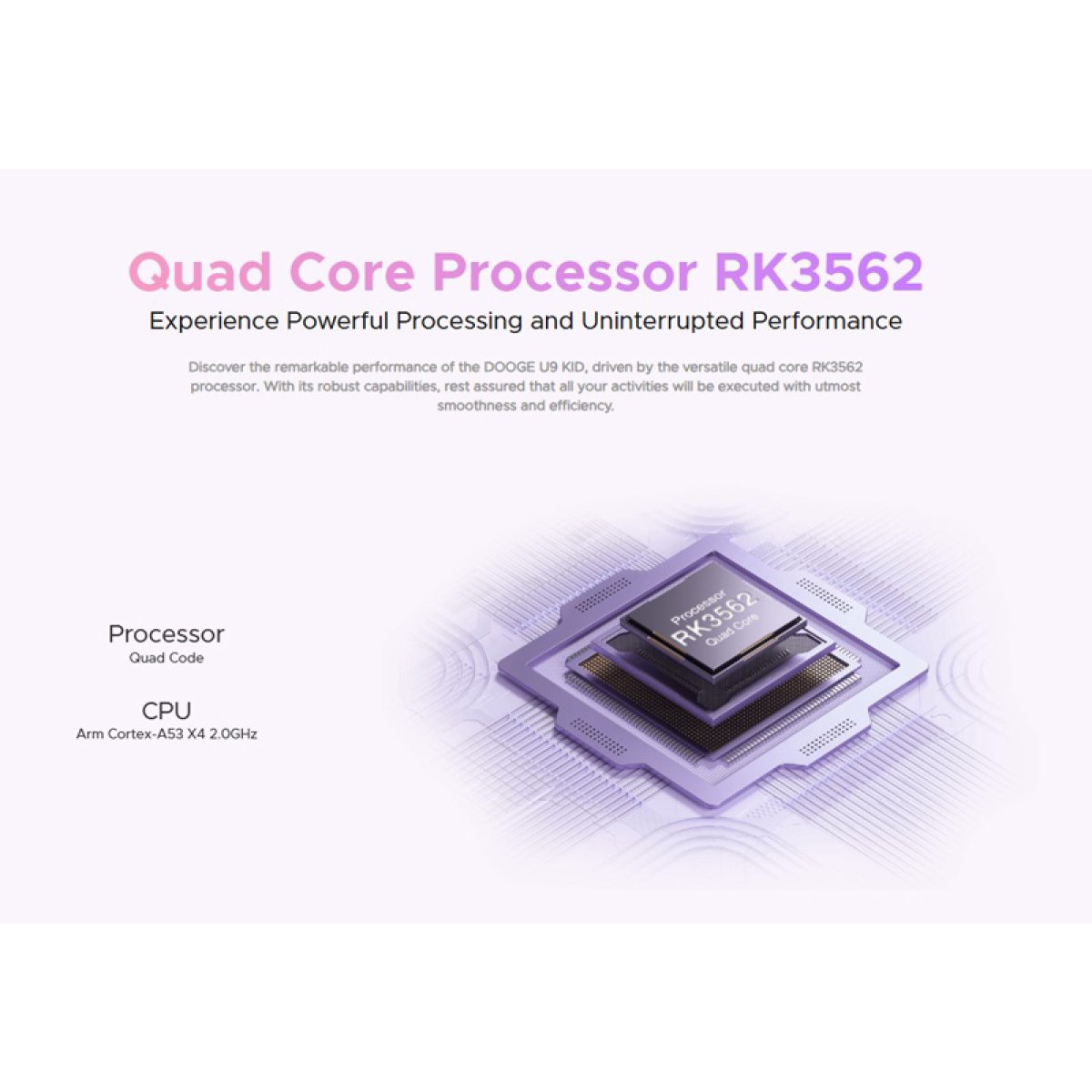 U9KID-PR-5 DOOGEE tablet U9 KID, 10.1", 3/64GB, Android 13, 5060mAh, μωβ - Image 10