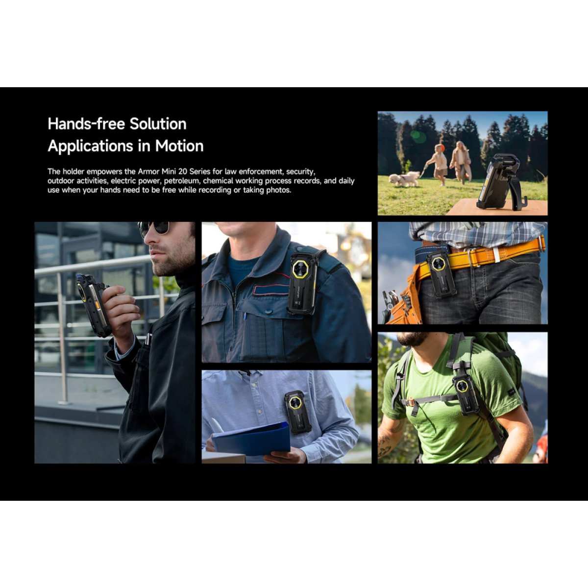 ULEFONE θήκη προστασίας UAS30 για Armor Mini 20 series, μαύρη - Image 6