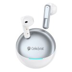 CELEBRAT earphones με θήκη φόρτισης W61, True Wireless, 13mm, 25/200mAh, λευκά