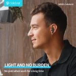 CELEBRAT earphones με θήκη φόρτισης WD03, True Wireless, 13mm, 30/300mAh, λευκά - Image 2