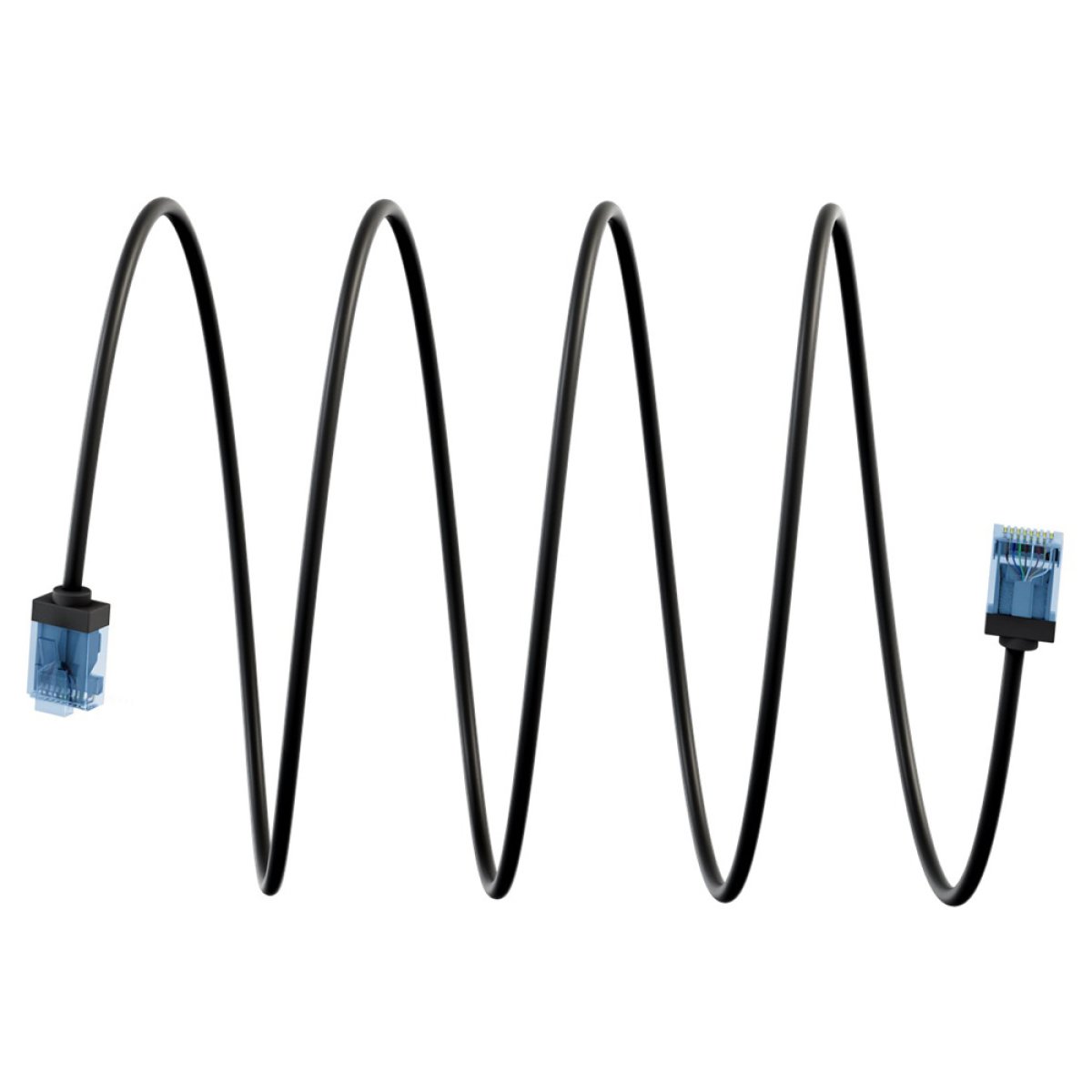 74238-7 GOOBAY καλώδιο δικτύου 74238, CAT 6A U/UTP, slim, copper, 500MHz, 3m, μαύρο - Image 8