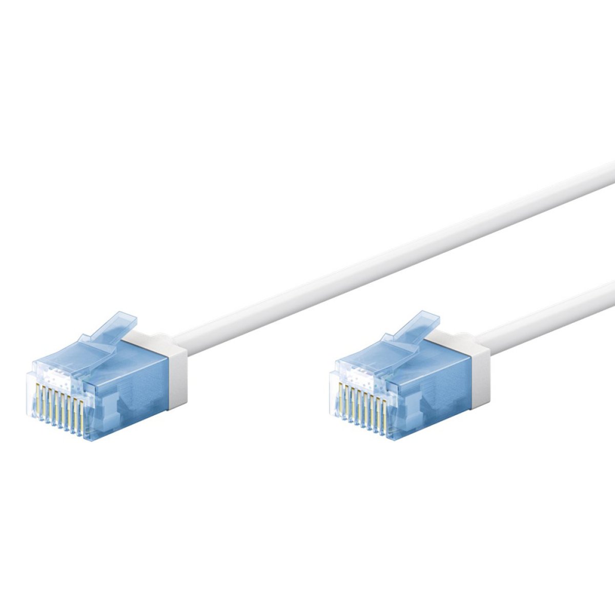 74299 GOOBAY καλώδιο δικτύου 74299, CAT 6A U/UTP, slim, copper, 500MHz, 5m, λευκό - Image 1