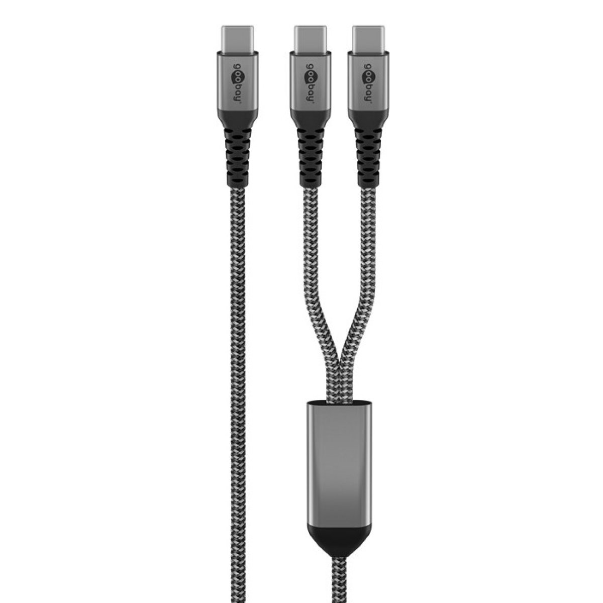 75739-8 GOOBAY καλώδιο USB-C σε 2x USB-C 75739, 60W, 480Mbps, 1.5m, γκρι - Image 9