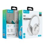 CELEBRAT headphones A40, ασύρματα & ενσύρματα, 40mm, 250mAh, λευκά - Image 4