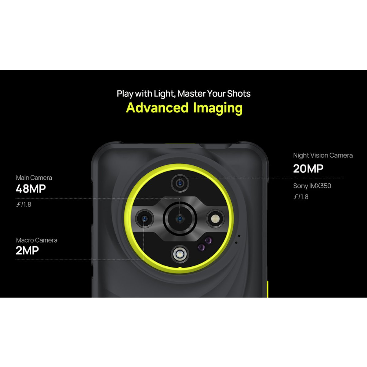 ULEFONE smartphone Armor X31, 6.56", 6/128GB, 6050mAh, IP68/IP69K, μαύρο - Image 9