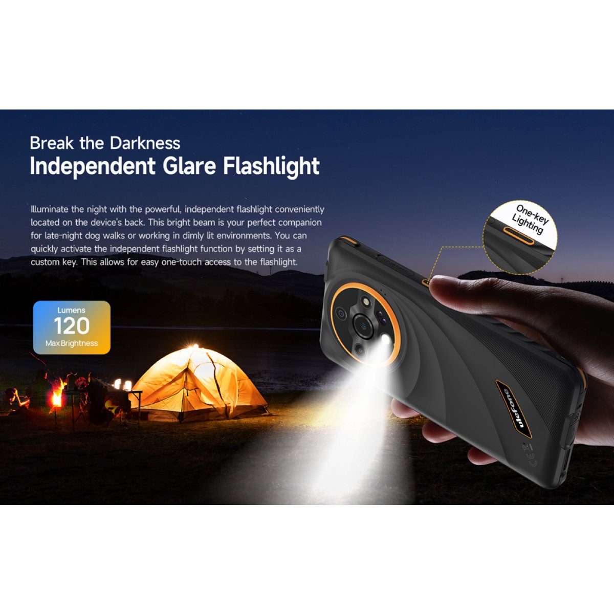 ULEFONE smartphone Armor X31, 6.56", 6/128GB, 6050mAh, IP68/IP69K, μαύρο - Image 11