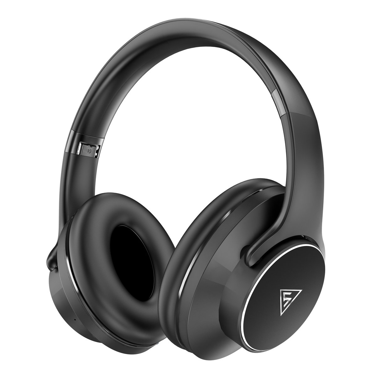 DOQAUS headphones DESIGN 1, ασύρματα & ενσύρματα, Φ40mm, 600mAh, μαύρα - Image 1