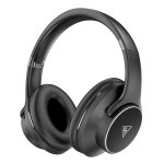 DOQAUS headphones DESIGN 1, ασύρματα & ενσύρματα, Φ40mm, 600mAh, μαύρα