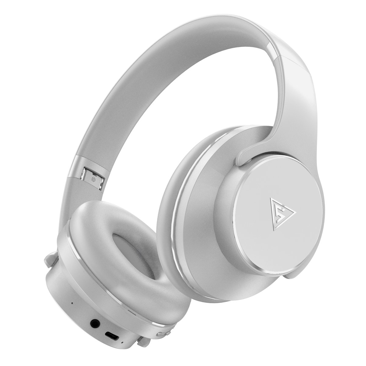 DOQAUS headphones DESIGN 1, ασύρματα & ενσύρματα, Φ40mm, 600mAh, γκρι - Image 4