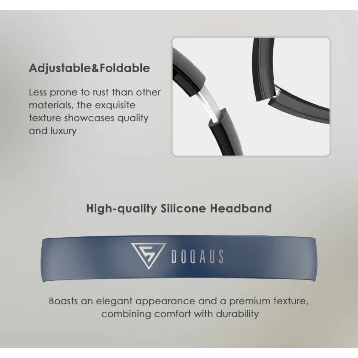 DOQAUS headphones DESIGN 2, ασύρματα & ενσύρματα, Φ40mm, 600mAh, μαύρα - Image 8