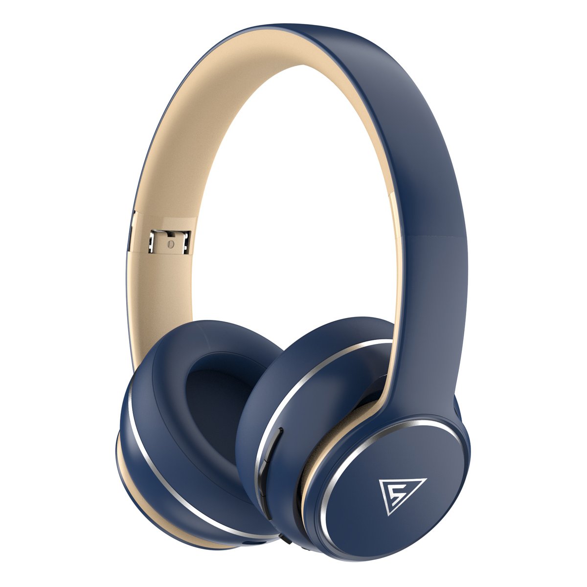 DOQAUS headphones DESIGN 3, ασύρματα & ενσύρματα, Φ40mm, 600mAh, μπλε - Image 1