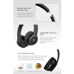 DOQAUS headphones DESIGN 3, ασύρματα & ενσύρματα, Φ40mm, 600mAh, μαύρα/καφέ - Image 6