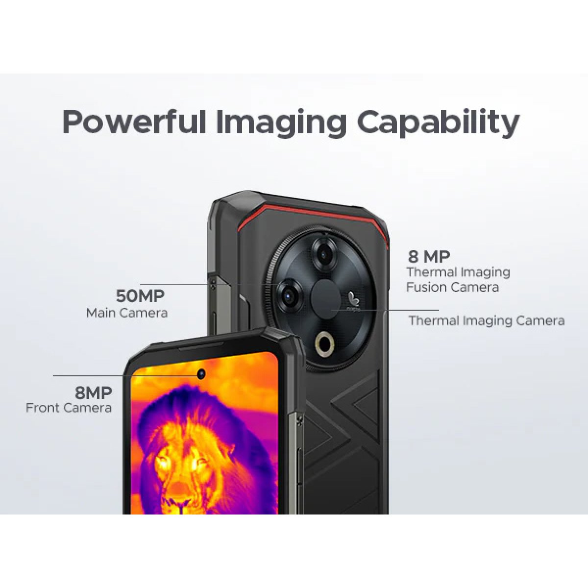 FIRE6-BK-5 DOOGEE smartphone Fire 6, 6.56", 6/256GB, 10400mAh, IP68/IP69K, μαύρο - Image 6