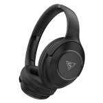 DOQAUS headphones FOCUS 5, ασύρματα & ενσύρματα, Φ40mm, 1000mAh, μαύρα