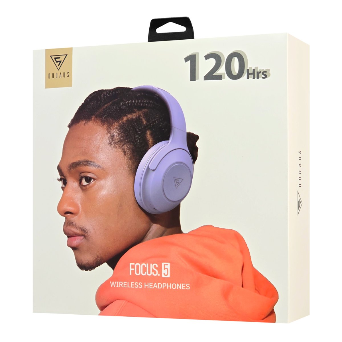 DOQAUS headphones FOCUS 5, ασύρματα & ενσύρματα, Φ40mm, 1000mAh, μωβ - Image 8