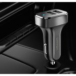 USAMS φορτιστής αυτοκινήτου C13 & καλώδιο type-C, 2x USB, 2.1A, μαύρο - Image 4