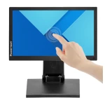 POWERTECH οθόνη αφής PT-1367, IPS LED, 15.6" 1920x1080, HDMI/VGA/USB, μαύρη - Image 2