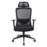 POWERTECH καρέκλα γραφείου PT-1390 με μπράτσα και ανάκλιση, ρυθμιζόμενο ύψος, μαύρη - Image 3