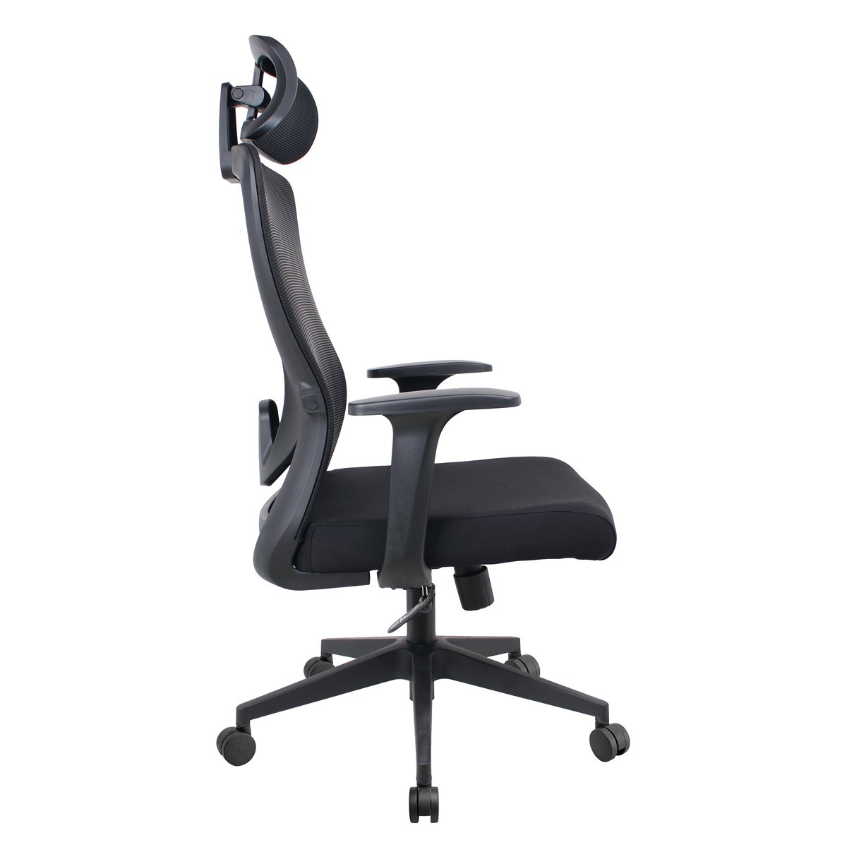 PT-1390-2 POWERTECH καρέκλα γραφείου PT-1390 με μπράτσα και ανάκλιση, ρυθμιζόμενο ύψος, μαύρη - Image 4