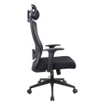 POWERTECH καρέκλα γραφείου PT-1390 με μπράτσα και ανάκλιση, ρυθμιζόμενο ύψος, μαύρη - Image 4