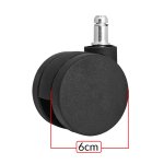 POWERTECH καρέκλα γραφείου PT-1390 με μπράτσα και ανάκλιση, ρυθμιζόμενο ύψος, μαύρη - Image 6