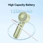 USAMS φορητός ανεμιστήρας ZB288 με 3 ταχύτητες, 1200mAh, λευκός - Image 5