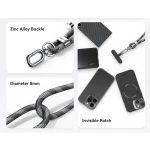 USAMS κορδόνι λαιμού για κινητά ZB316, 160cm, universal, μπλε - Image 3