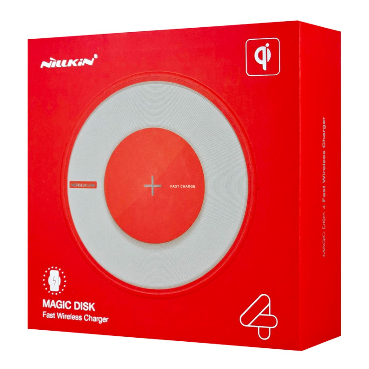 NILLKIN ασύρματος φορτιστής Magic Disk 4, 15W, κόκκινος - Image 5