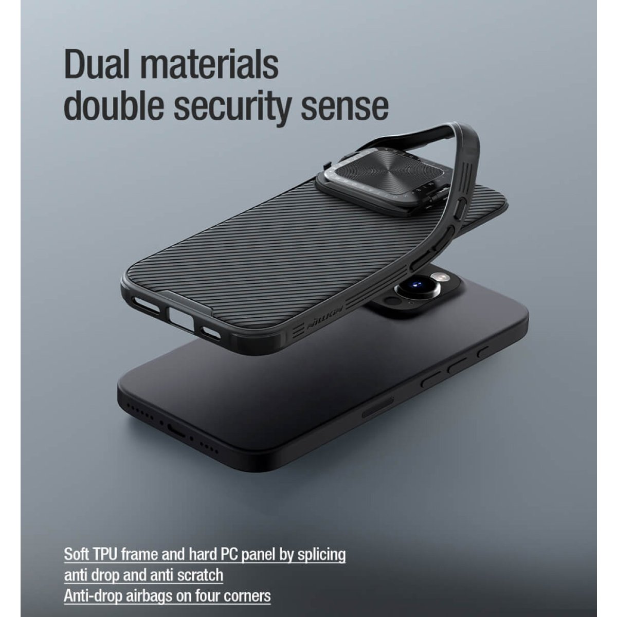 NILLKIN θήκη CamShield Prop για Apple iPhone 16 Pro, μαύρη - Image 3