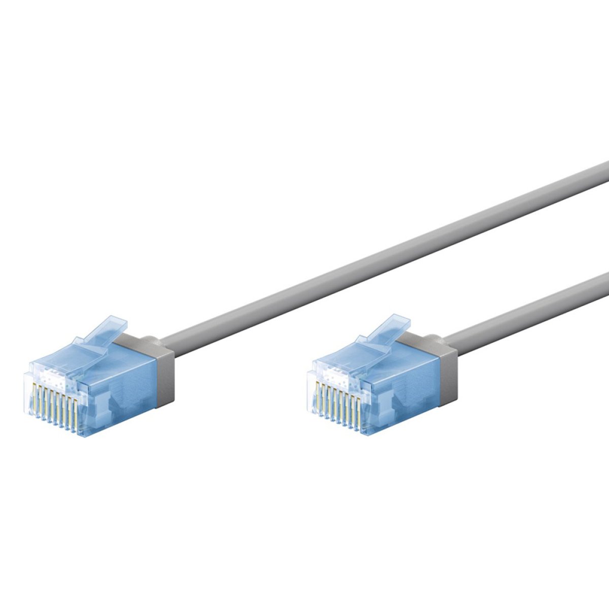 74226 GOOBAY καλώδιο δικτύου 74226, CAT 6A U/UTP, slim, copper, 500MHz, 7.5m, γκρι - Image 1