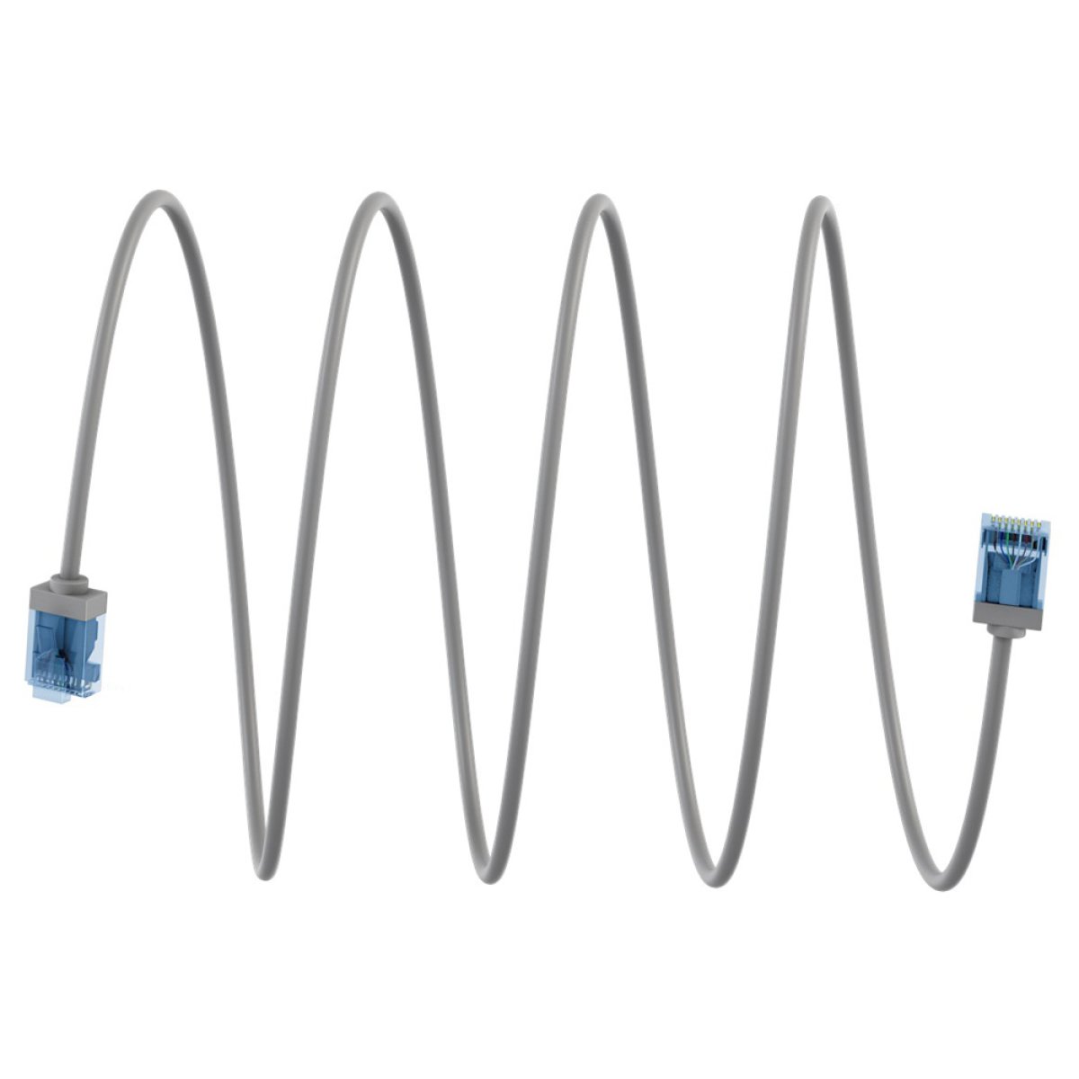74226-7 GOOBAY καλώδιο δικτύου 74226, CAT 6A U/UTP, slim, copper, 500MHz, 7.5m, γκρι - Image 8