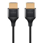 GOOBAY καλώδιο HDMI 75297 με Ethernet, slim, 8K/60Hz, 48 Gbps, 0.5m, μαύρο - Image 2